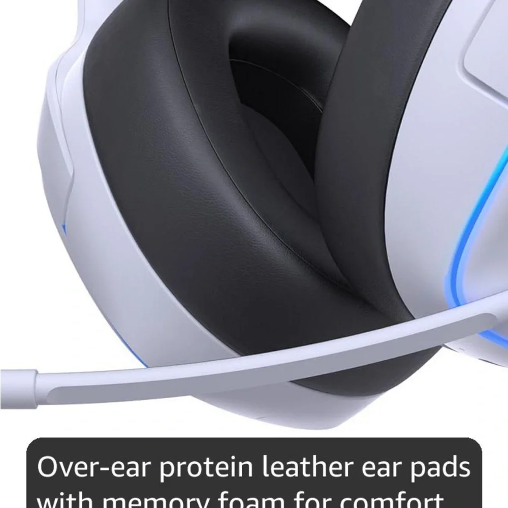 Perfect PS5/PS4/PC Headset Surround Sound White New 70H Battery and more